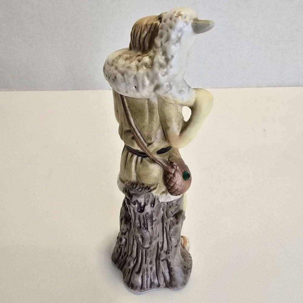 Nativity Set Porcelain Shepherd Boy Figure Replacement Part Vintage